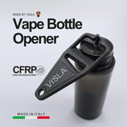 Apriboccette Apribottiglia Universale Liquidi Sigaretta Elettronica 10ml 20ml 30ml 50ml 60ml 100ml 120ml – Compatibile con Flaconi Chubby Gorilla e Altri – Nero Carbonio